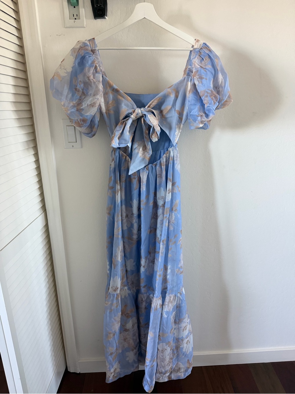 ABERCROMBIE Emerson Floral Puff Sleeve Maxi Dress Size XS - Picture 7 of 9
